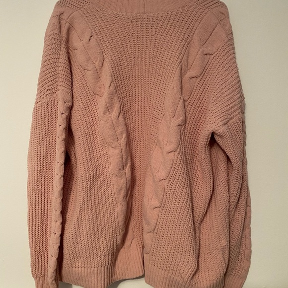 Pink Aeropostale knit oversized cardigan - Picture 3 of 5